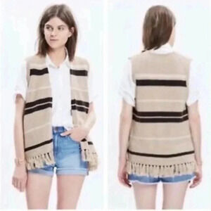 Madewell Sweater Vest with Tassels